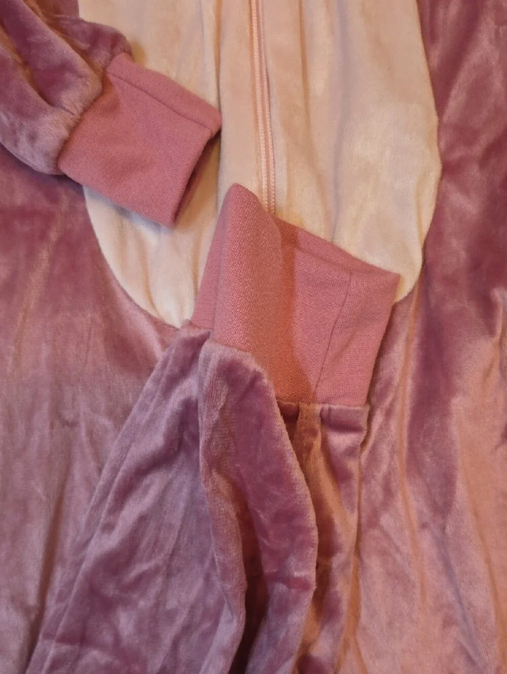 Disney Pink Plush Hooded Onesie with Iridescent Accent
